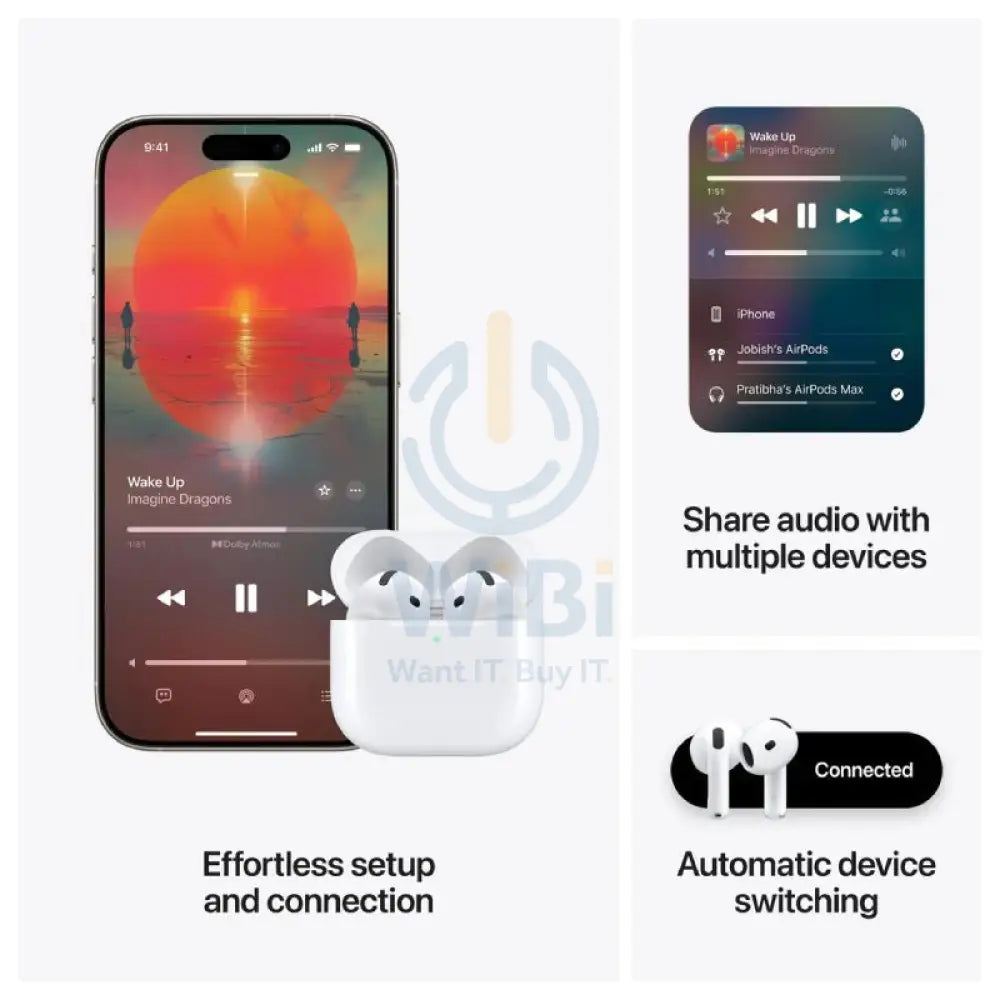 Apple AirPods 4 Earbuds - USB-C / Bluetooth 5.3 / White Accessories > Audio > Headphones