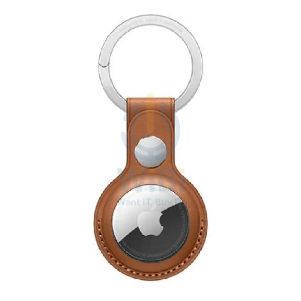 Apple AirTag Leather Key Ring - Saddle Brown Accessories > Other Accessories