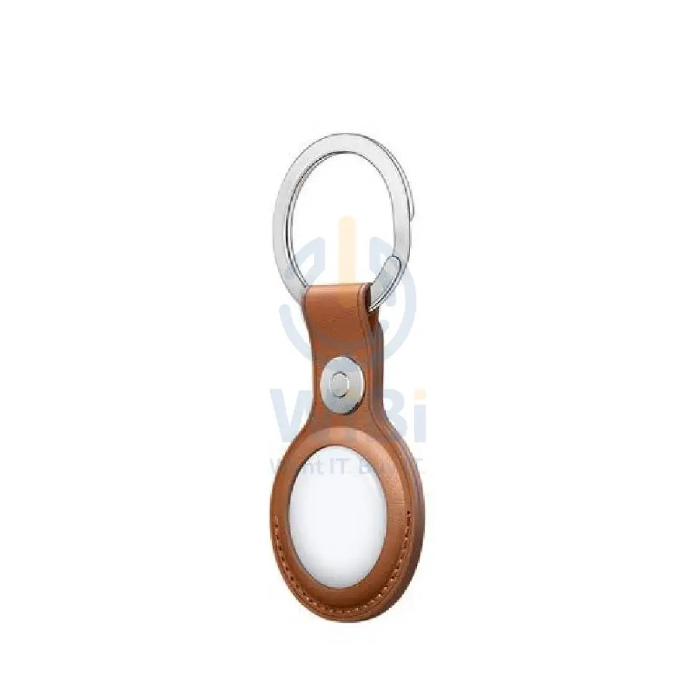 Apple AirTag Leather Key Ring - Saddle Brown Accessories > Other Accessories