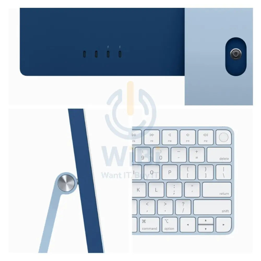 Apple iMac - 24’’ / M3 / 8-Core CPU / 10-Core GPU / 16 Core Neural Engine / 8GB RAM / 512GB SSD / Arb/Eng / Blue / 1YW