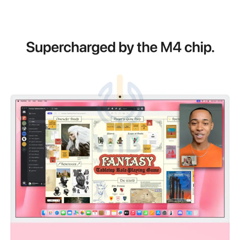 Apple iMac - 24’’ / M4 / 8-Core CPU / 8-Core GPU / 16 Core Neural Engine / 16GB RAM / 256GB SSD / Pink / 1YW Desktop &