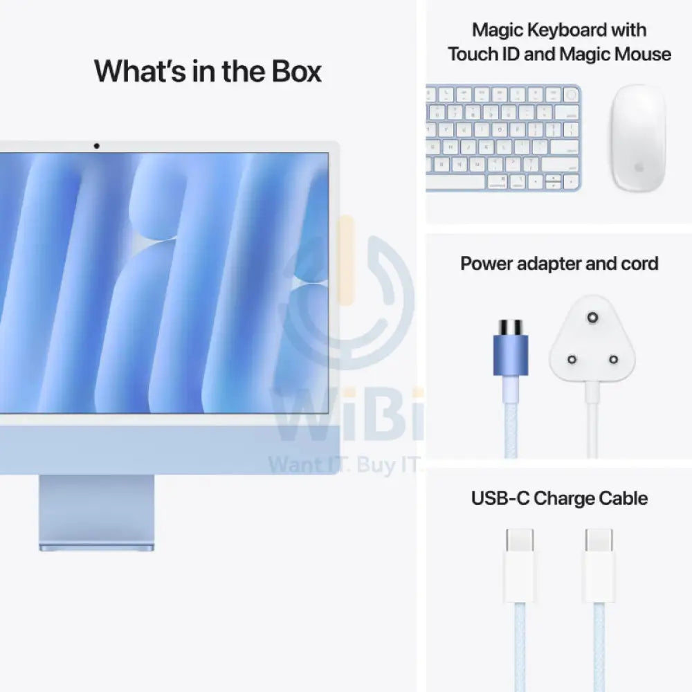 Apple iMac - 24’’ Standard Glass / M4 / 10-Core CPU / 10-Core GPU / 16 Core Neural Engine / 32GB RAM / 1TB SSD
