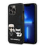 Apple iPhone 14 Pro Max - Black Karl Lagerfeld Magsafe Liquid Silicone Case With Karl & Choupette Body Accessories >