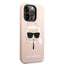 Apple iPhone 14 Pro Max - Pink Karl Lagerfeld Silicone Pink Case Karl Head Logo Accessories > Mobiles & Tablets >