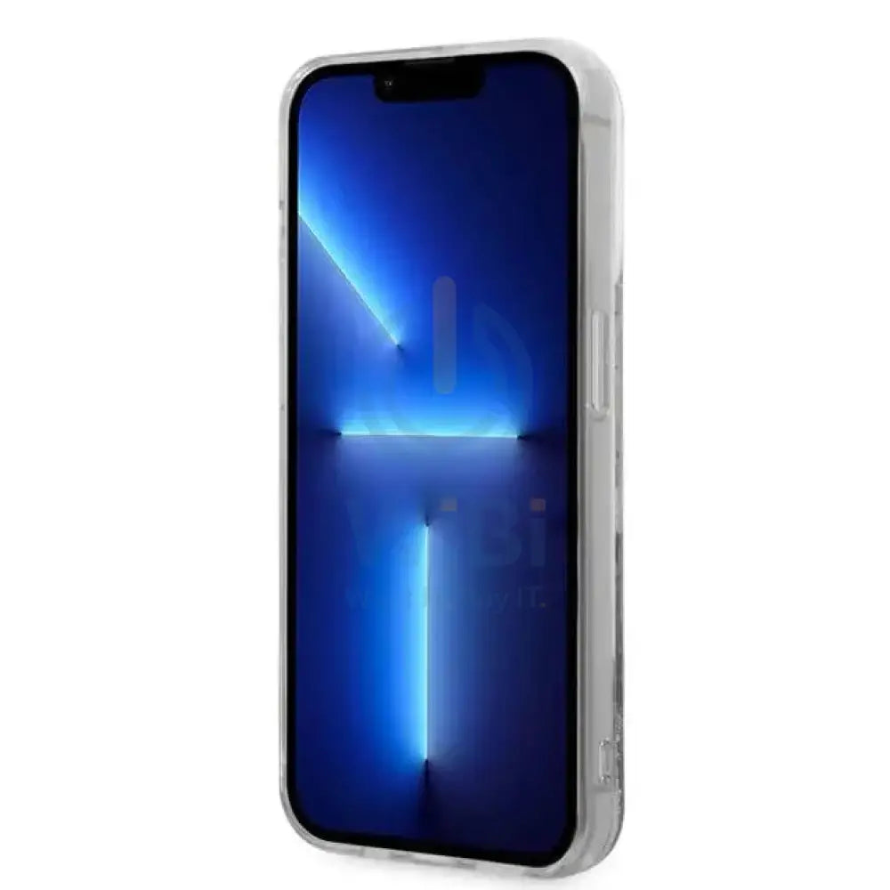 Apple iPhone 14 Pro - Silver Karl Lagerfeld Liquid Glitter Case and Karl and Choupette Head Accessories > Mobiles &