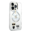 Apple iPhone 14 Pro - Silver Karl Lagerfeld Magsafe PC/TPU Case With Ring Accessories > Mobiles & Tablets > Mobiles