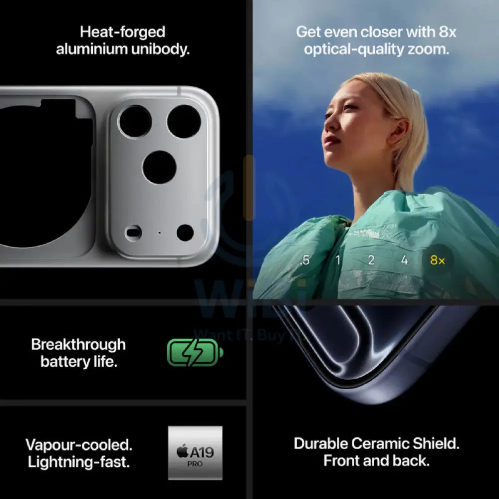 Apple iPhone 17 Pro - 512GB / Silver / HongKong Version / Nano Physical SIM + 1x eSIM Mobiles & Tablets > Mobiles