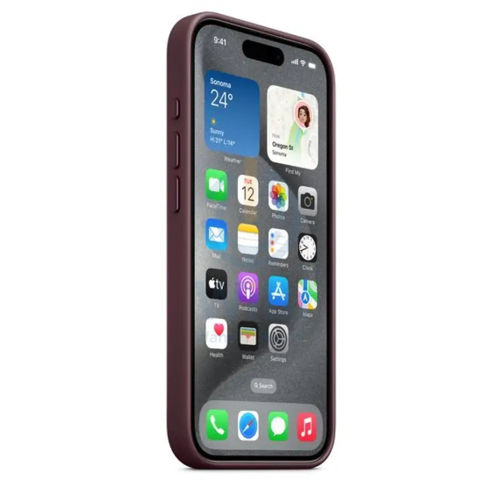 Apple iPhone Silicone Case with MagSafe - 15 Pro Max / Mulberry Accessories > Mobiles & Tablets