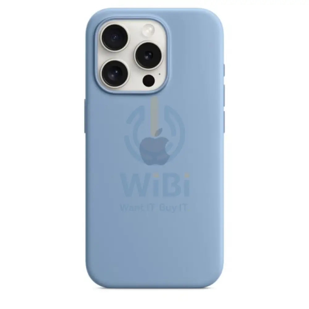 Apple iPhone Silicone Case with MagSafe - 15 Pro Max / Winter Blue Accessories > Mobiles & Tablets > Offer Zone