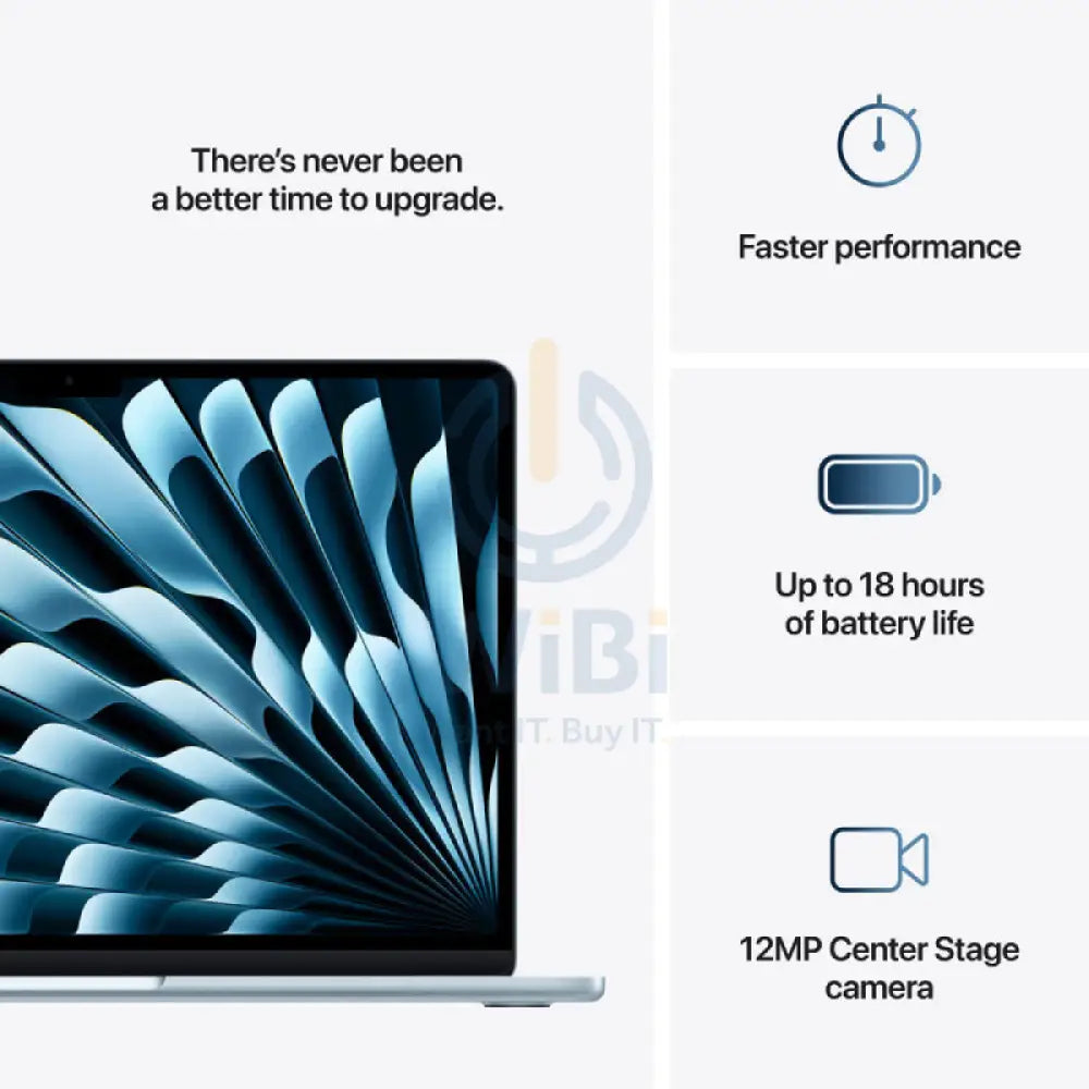 Apple MacBook Air - 13.6’’ / M4 / 10-Core CPU / 8-Core GPU / 16-Core Neural Engine / 16GB RAM / 256GB SSD / Sky Blue