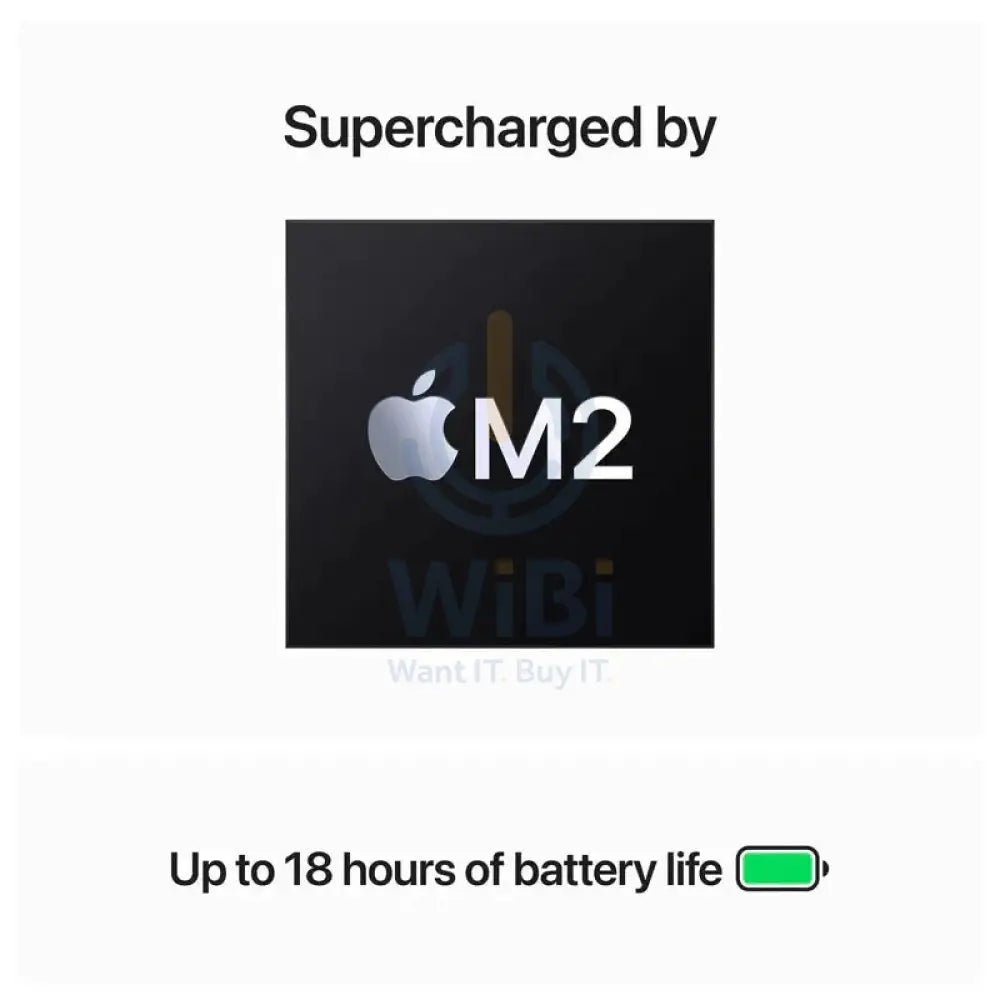 Apple MacBook Air - 15.3’’ / M2 / 8-Core CPU / 10-Core GPU / 8GB RAM / 256GB SSD / Arb/Eng / Midnight / 1YW Laptops