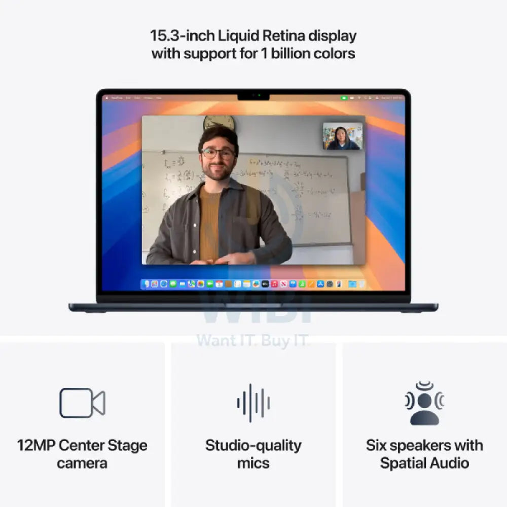 Apple MacBook Air - 15.3’’ / M4 / 10-Core CPU / 10-Core GPU / 16-Core Neural Engine / 16GB RAM / 512GB SSD / Midnight