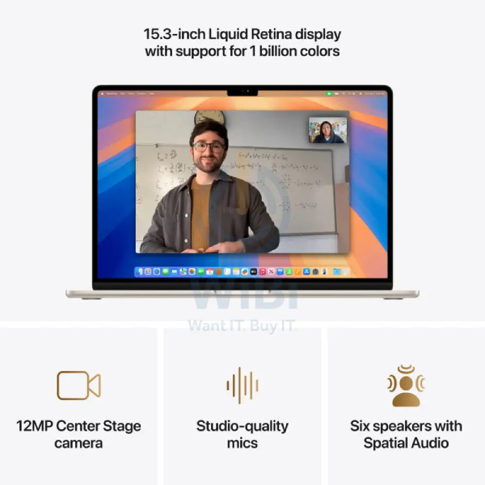 Apple MacBook Air - 15.3’’ / M4 / 10-Core CPU / 10-Core GPU / 16-Core Neural Engine / 16GB RAM / 512GB SSD / Starlight
