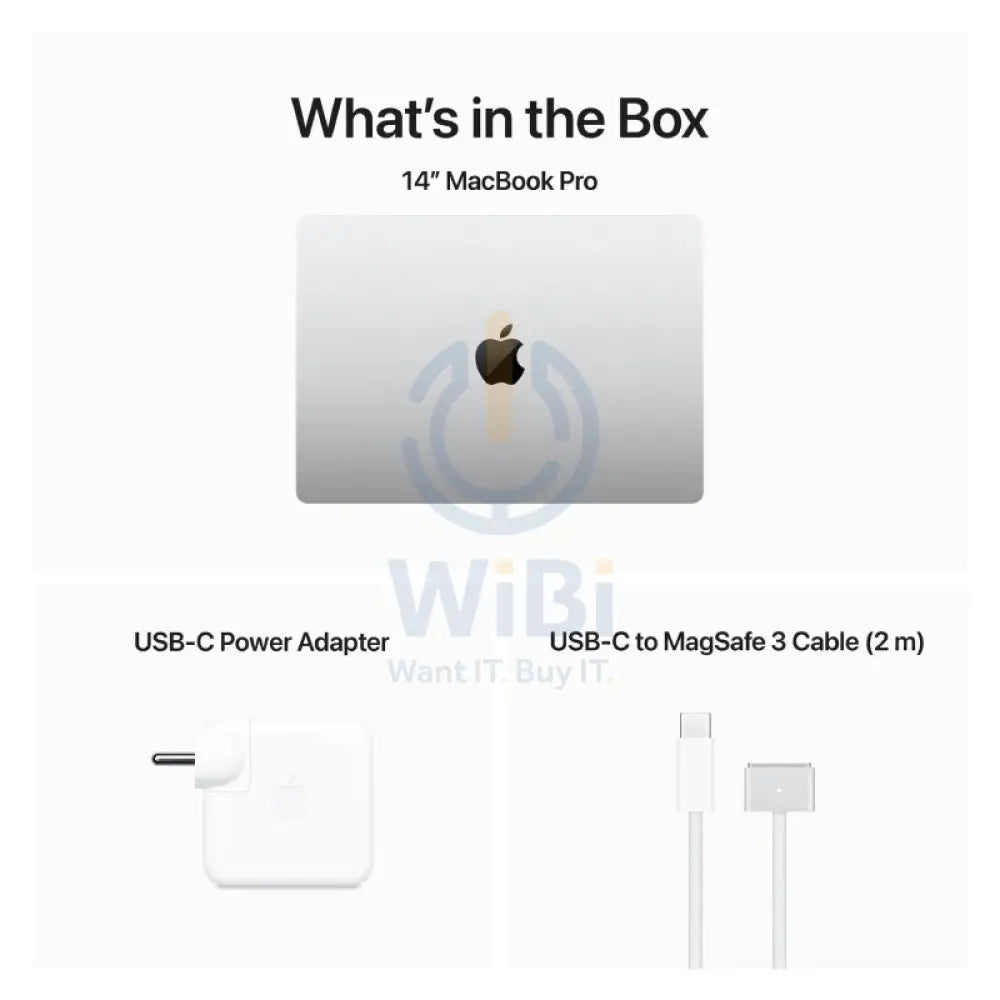 Apple MacBook Pro - 14.2’’ / M3 / 8-Core CPU / 10-Core GPU / 8GB RAM / 1TB SSD / Arb/Eng / Silver / 1YW Laptops