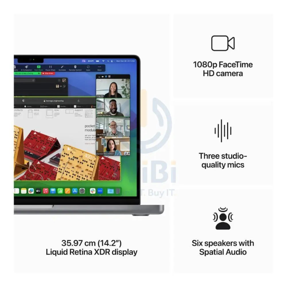 Apple MacBook Pro - 14.2’’ / M3 / 8-Core CPU / 10-Core GPU / 8GB RAM / 512GB SSD / Arb/Eng / Space Grey / 1YW