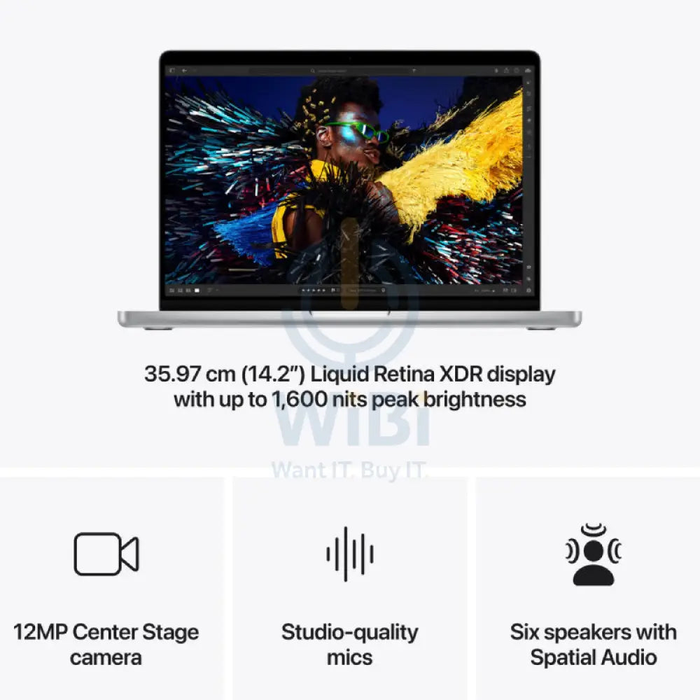 Apple MacBook Pro - 14.2’’ / M4 / 10-Core CPU / 10-Core GPU / 16GB RAM / 512GB SSD / Silver / 1YW Laptops