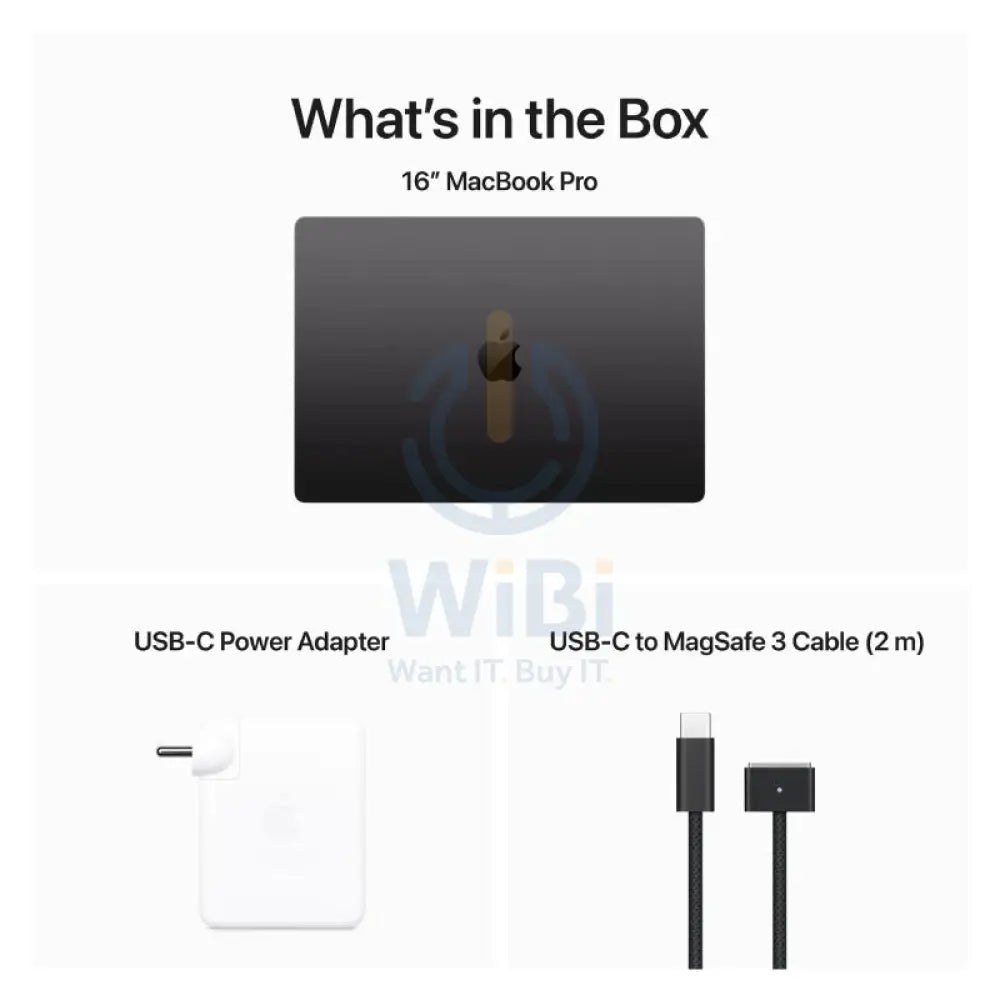 Apple MacBook Pro - 16.2’’ / M3 Max / 16-Core CPU / 40-Core GPU / 128GB RAM / 1TB SSD / Arb/Eng / Space Black / 1YW