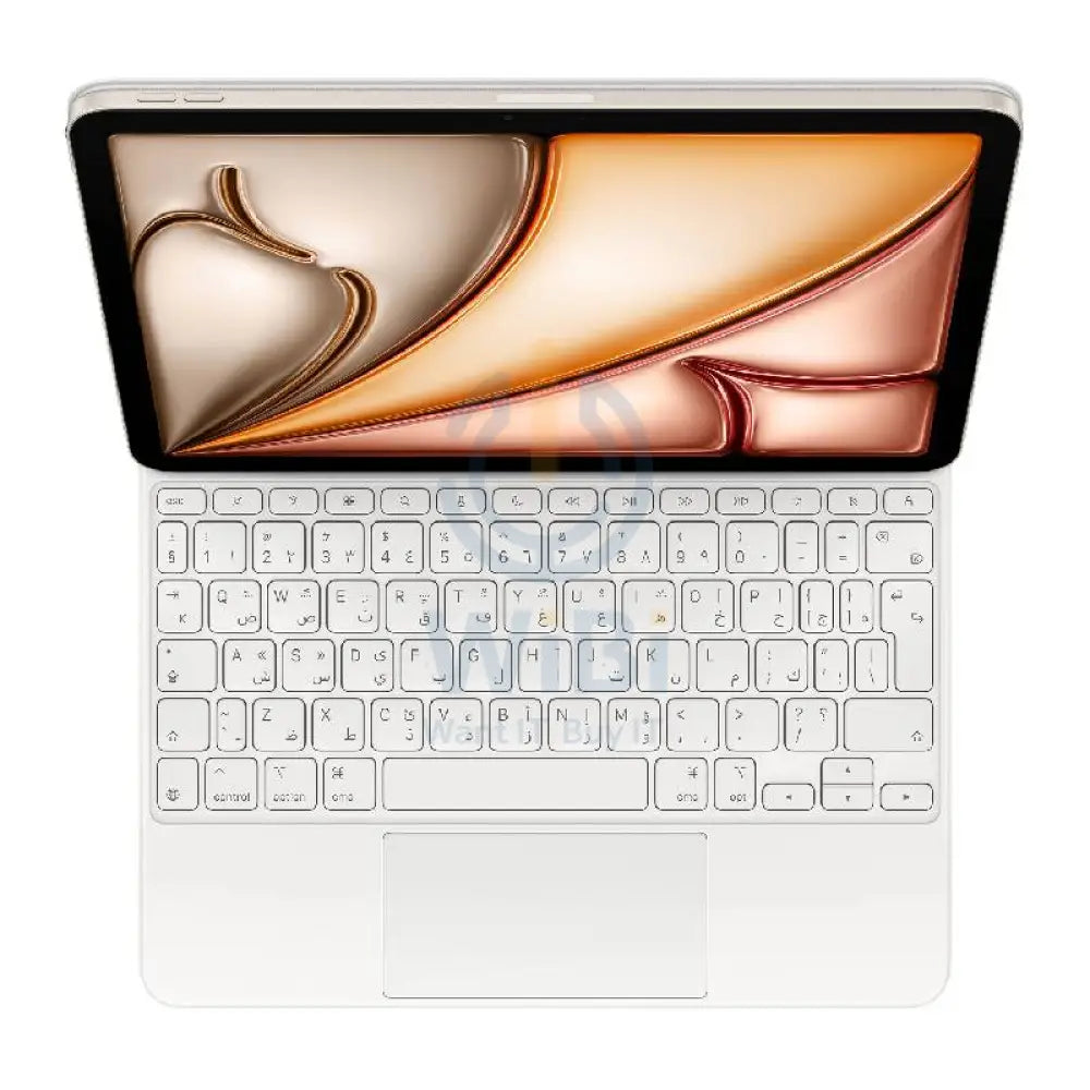 Apple Magic Keyboard for iPad Air 11-inch (M3) - Arabic / USB-C / White Accessories > Mobiles & Tablets > Tablets >