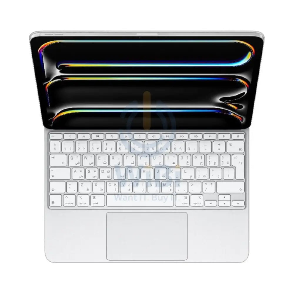 Apple Magic Keyboard - iPad Pro 13 M4 (2024) / English / Arabic / White - Keyboard Accessories > Mobiles & Tablets >