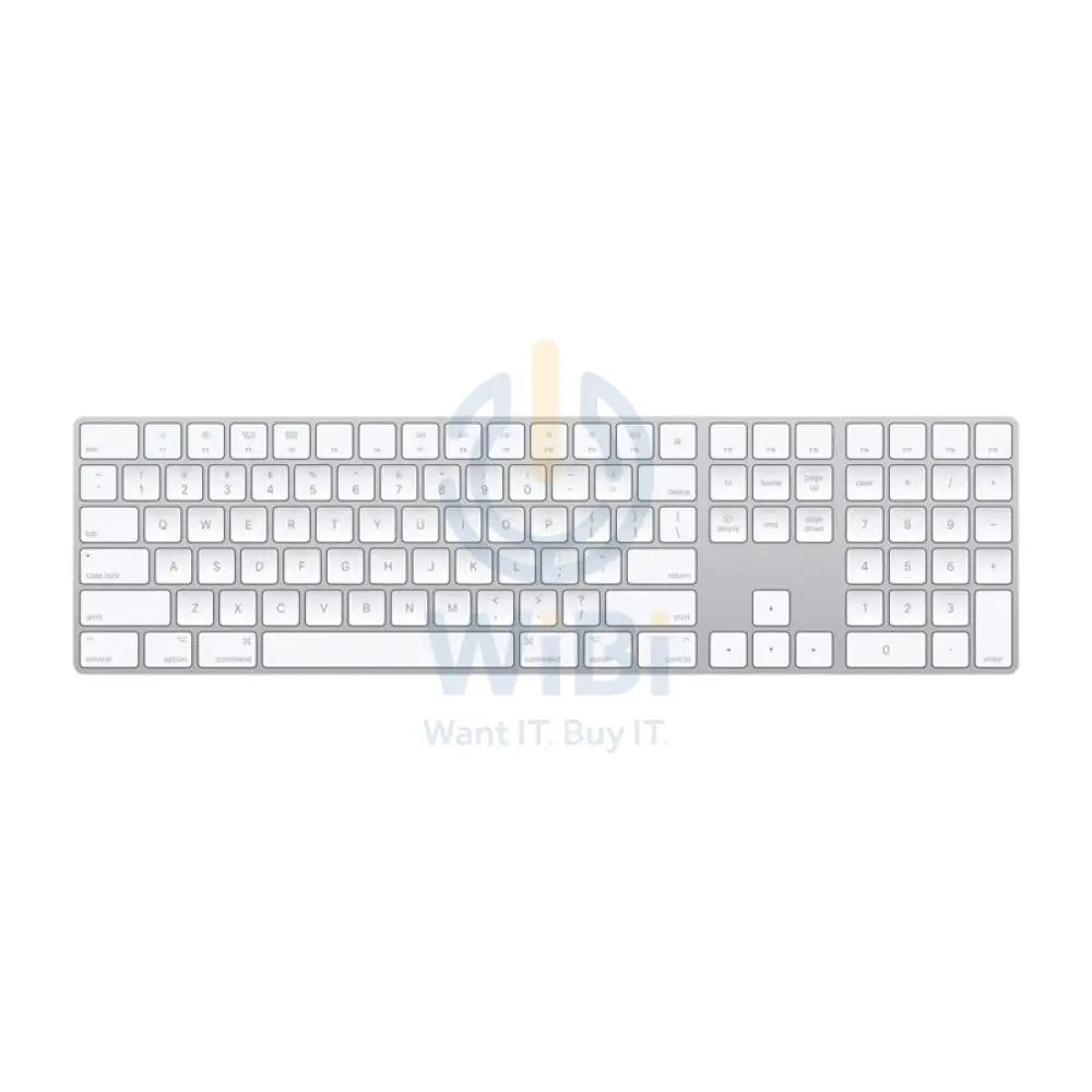 Apple Magic Keyboard with Numeric Keypad - Bluetooth / Arb/Eng / White Accessories > Keyboard & Mouse