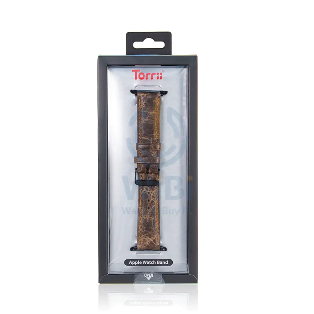Apple Watch Bands 42/44/45/49mm - Dark Brown Leather Accessories > Smart Watches > Straps