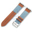 Apple Watch Bands 42/44/45/49mm - Light Blue Jean With Black Leather Accessories > Smart Watches > Straps