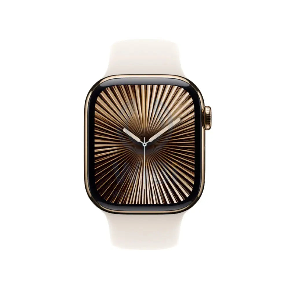 Apple Watch Series 10 with Sport Band LTPO OLED / 64GB / 46mm / Medium/Large / Bluetooth / Wi Fi / Cellular / Starlight
