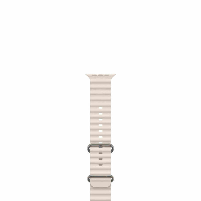 Smartix Premium Ocean Silicone Band For Apple Watch 49/45/44/42 mm - Starlight