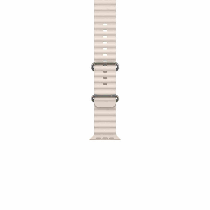 Smartix Premium Ocean Silicone Band For Apple Watch 49/45/44/42 mm - Starlight
