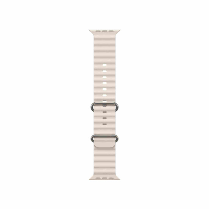 Smartix Premium Ocean Silicone Band For Apple Watch 49/45/44/42 mm - Starlight