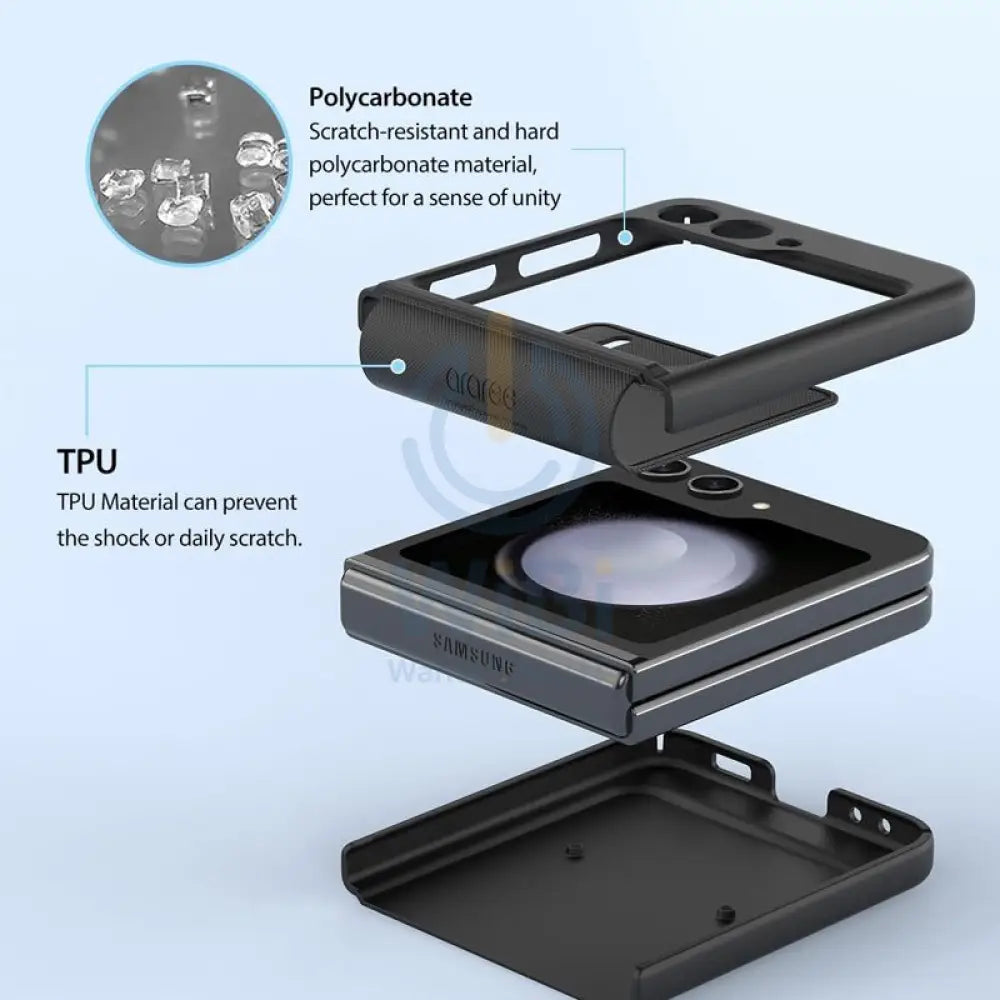 Araree Aero Flex Case - Samsung Galaxy Z Flip 5 / Cream Accessories > Mobiles & Tablets > Mobiles > Covers & Cases