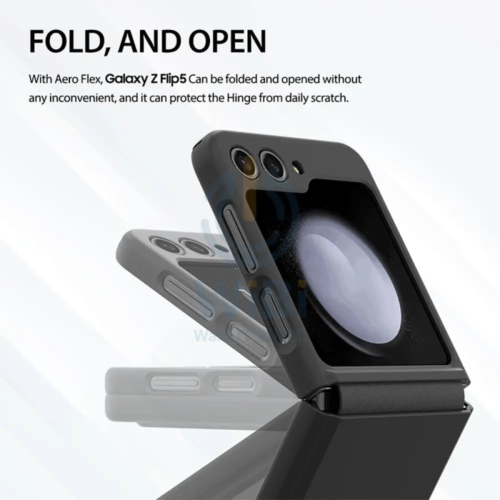 Araree Aero Flex Case With Dual Layer Protection - Samsung Galaxy Z Flip 5 / Black Accessories > Mobiles & Tablets >