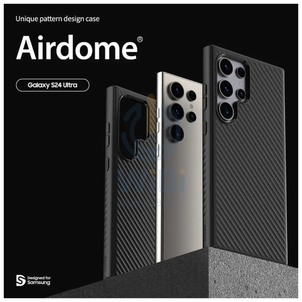 Araree Airdome Case - Samsung Galaxy S24 Ultra / Black Accessories > Mobiles & Tablets > Mobiles > Covers & Cases