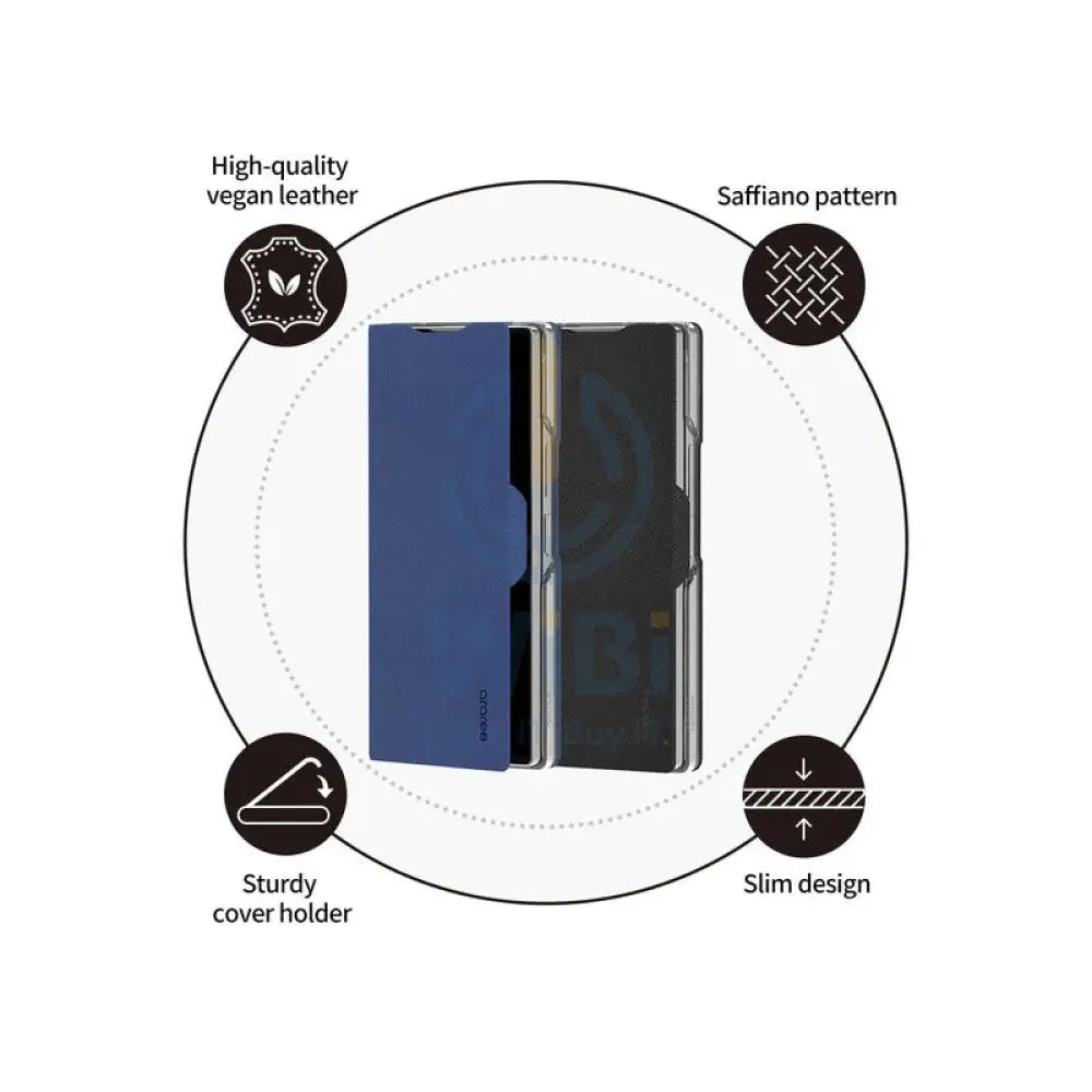 Araree Bonnet Diary Flip Case - Samsung Galaxy Z Fold 6 / Blue Accessories > Mobiles & Tablets > Mobiles > Covers &