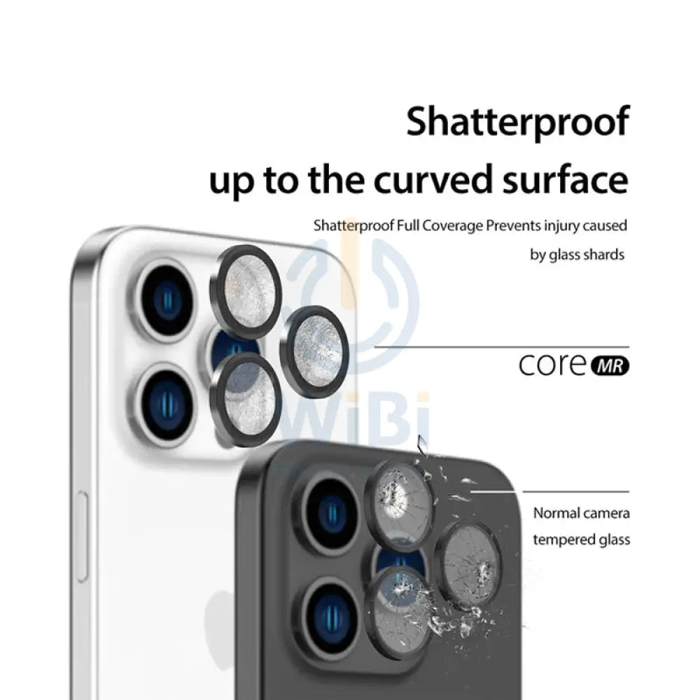 Araree C-Sub Core MR Individual Metal Ring Camera Lens Protector - Apple iPhone 15 Pro / 15 Pro Max - Clear Accessories