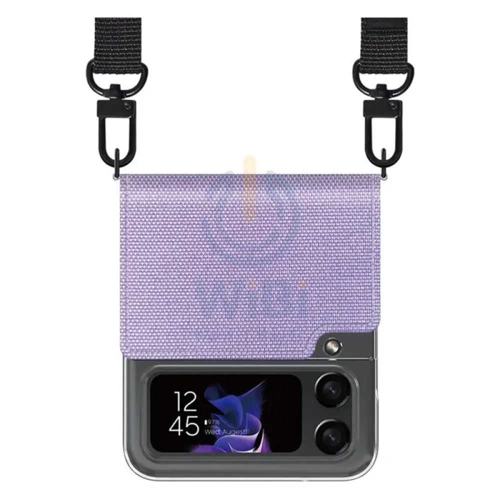 Araree Canvas Diary Case - Samsung Galaxy Z Flip 4 / Purple Accessories > Mobiles & Tablets > Mobiles > Covers & Cases