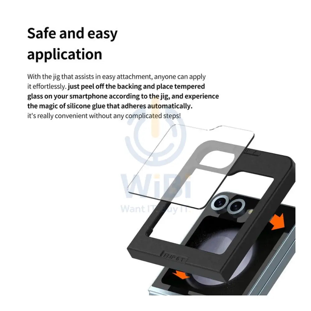 Araree Core Front Tempered Glass Screen Protector - Samsung Galaxy Z Flip 6 / Privacy Accessories > Mobiles & Tablets >