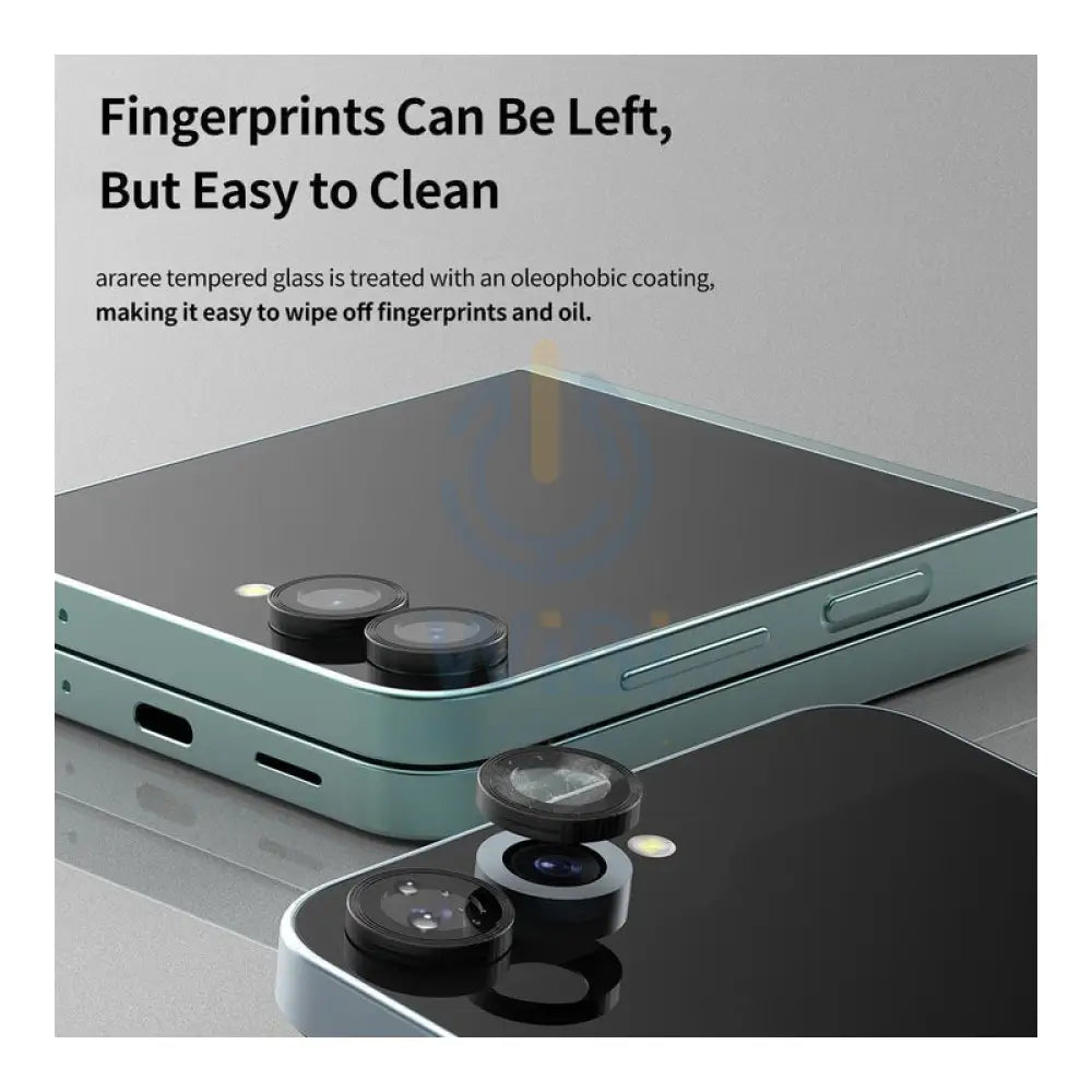 Araree Core Metal Ring Camera Lens Protector Tempered Glass - Samsung Galaxy Z Flip 6 / Clear Accessories > Mobiles &