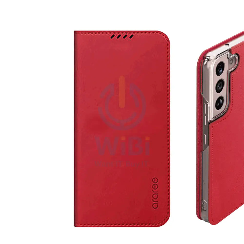 Araree Mustang Dairy For Samsung Galaxy S22 Ultra - Tangerine Red Accessories > Mobiles & Tablets