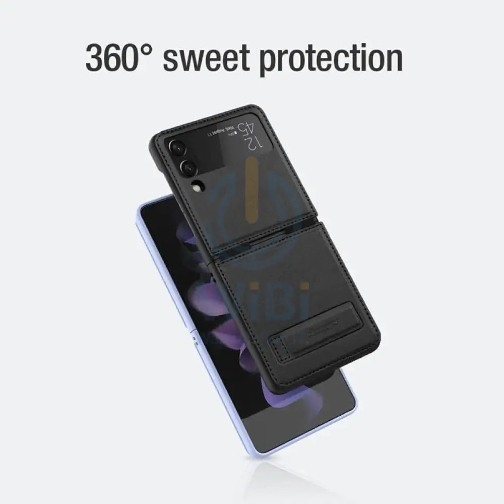 Araree Mustang Diary Case For Samsung Galaxy Z Flip 4 - Black - Black Accessories > Mobiles & Tablets