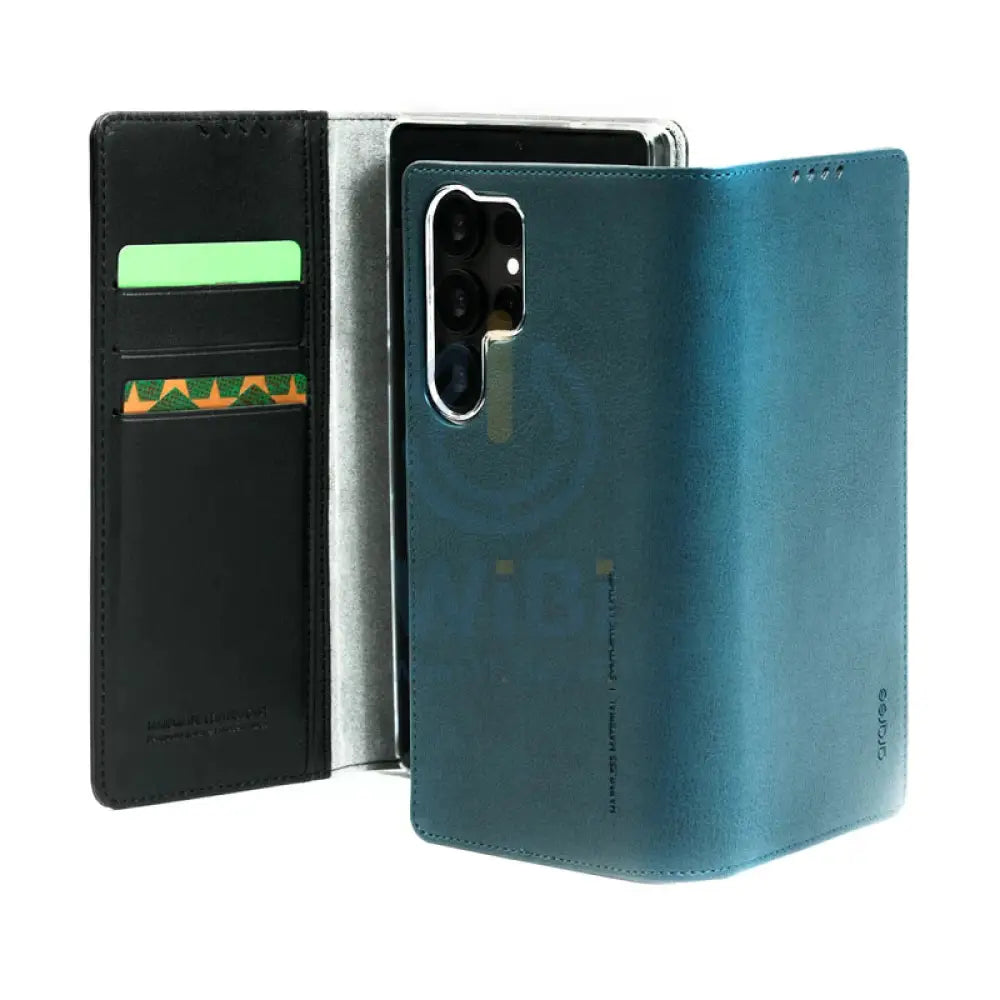 Araree Mustang Diary Case - Samsung Galaxy S25 Ultra / Black Accessories > Mobiles & Tablets > Mobiles > Covers & Cases