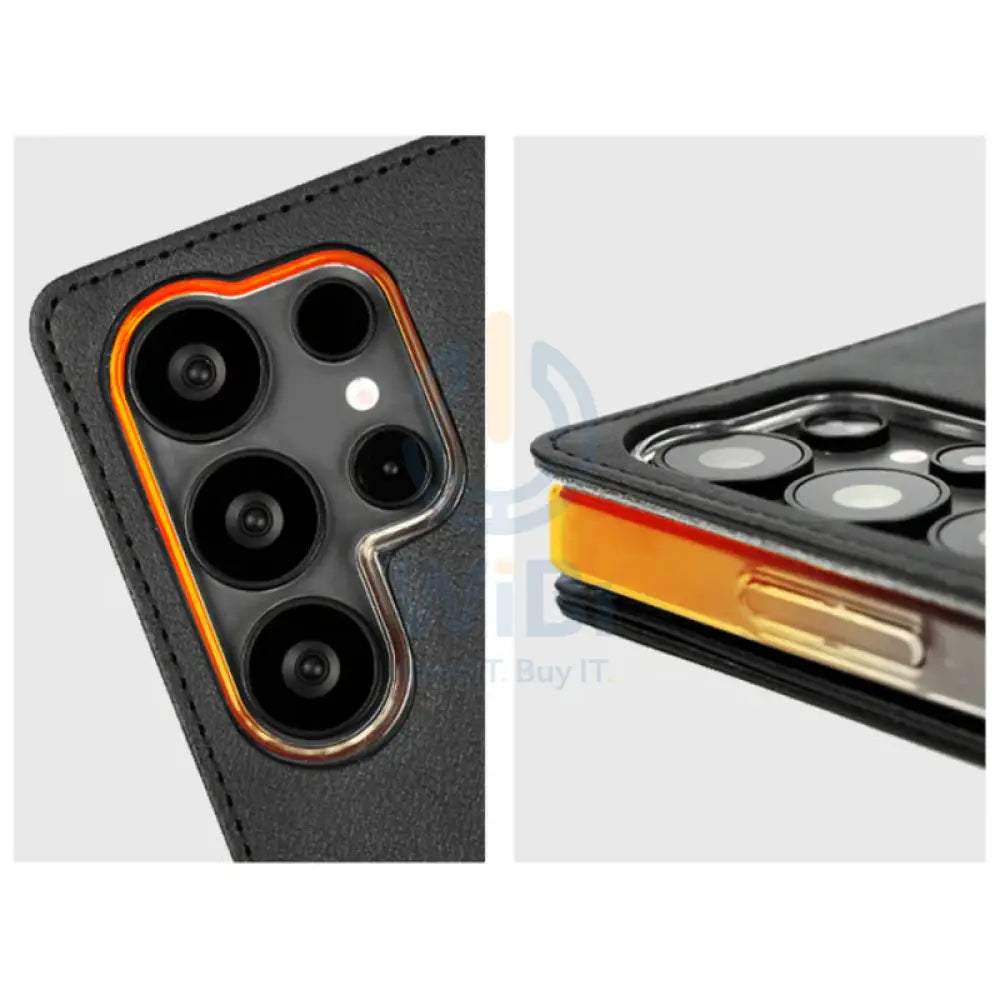 Araree Mustang Diary Case - Samsung Galaxy S25 Ultra / Black Accessories > Mobiles & Tablets > Mobiles > Covers & Cases