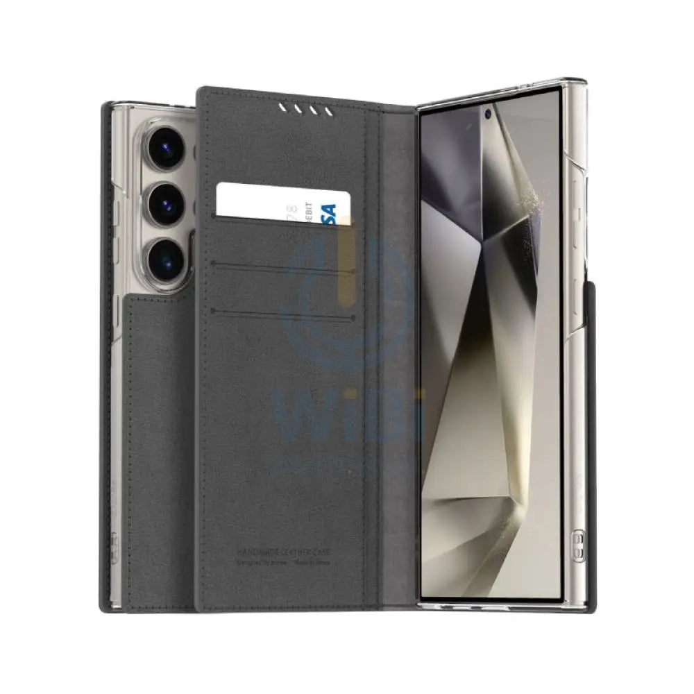 Araree Mustang Diary Wallet Case - Samsung Galaxy S24 Ultra / Charcoal Gray Accessories > Mobiles & Tablets > Mobiles >