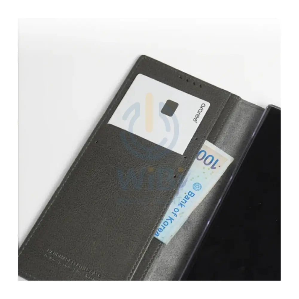 Araree Mustang Diary Wallet Case - Samsung Galaxy S24 Ultra / Charcoal Gray Accessories > Mobiles & Tablets > Mobiles >