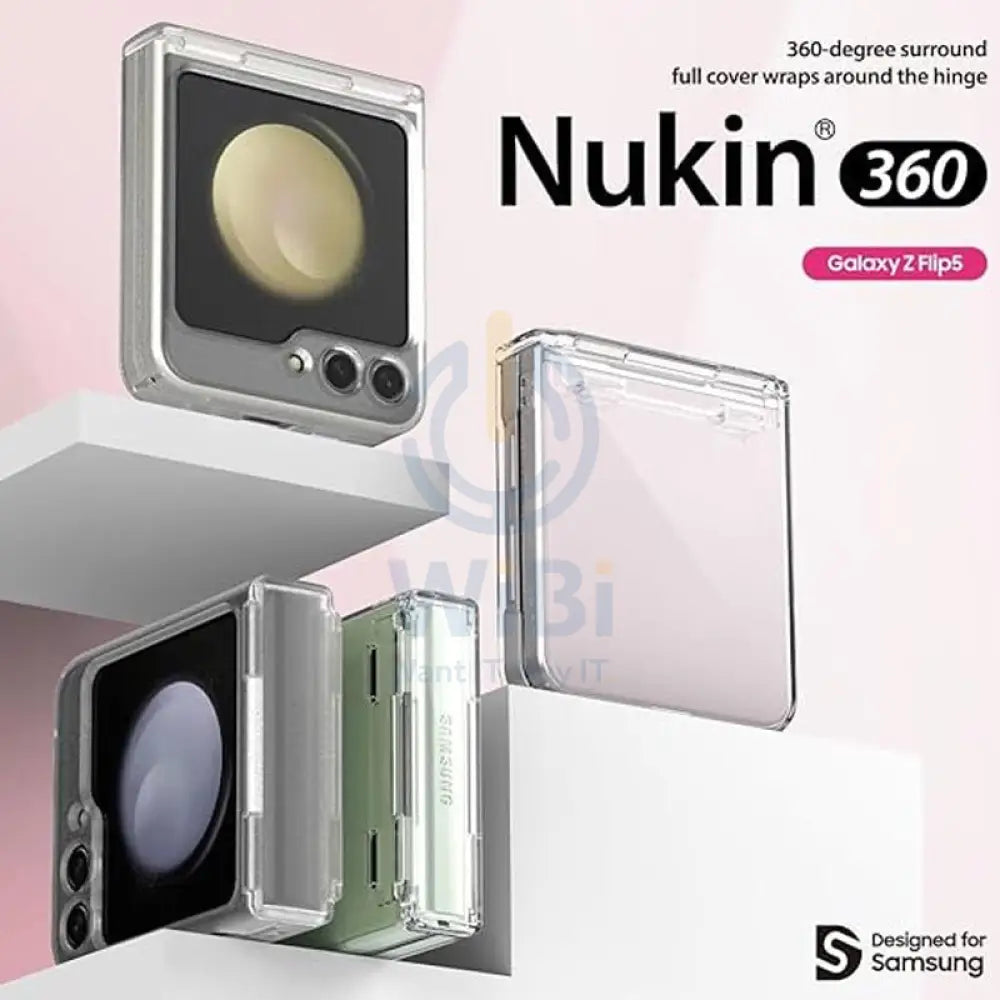 Araree Nukin 360 Hinge Protection Case - Samsung Galaxy Z Flip 5 / Clear Accessories > Mobiles & Tablets > Mobiles >