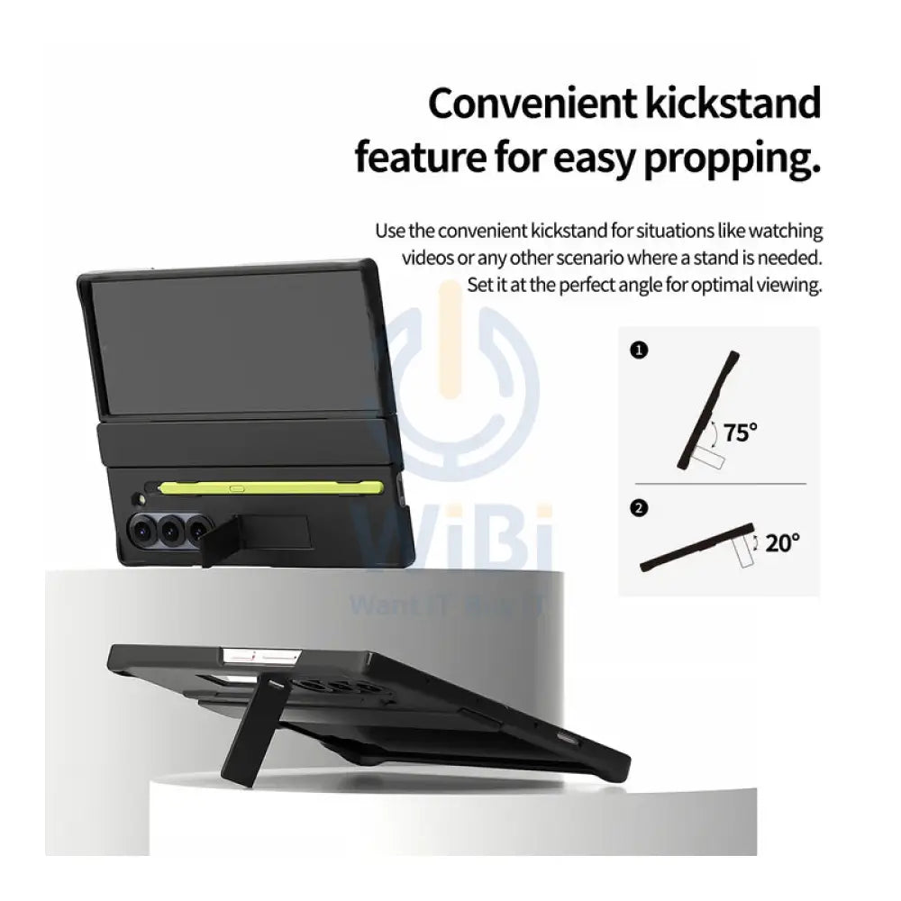 Araree Nukin 360 Stand and Pencil Slot Case - Samsung Galaxy Z Fold 6 / Black Accessories > Mobiles & Tablets > Mobiles