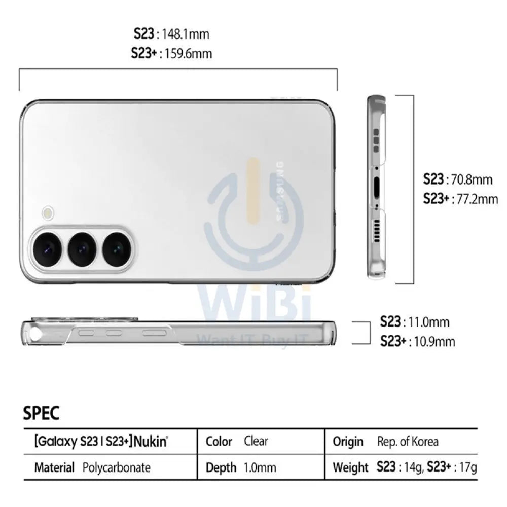 Araree Nukin Case For Samsung Galaxy S23 - Clear Accessories > Mobiles & Tablets