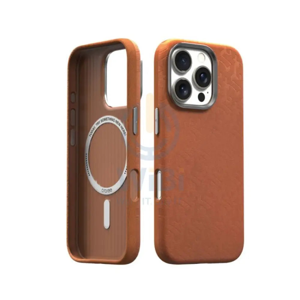 Araree Pellis Magsafe Case For iPhone 16 Pro Max - Brown Accessories > Mobiles & Tablets > Mobiles > Covers & Cases
