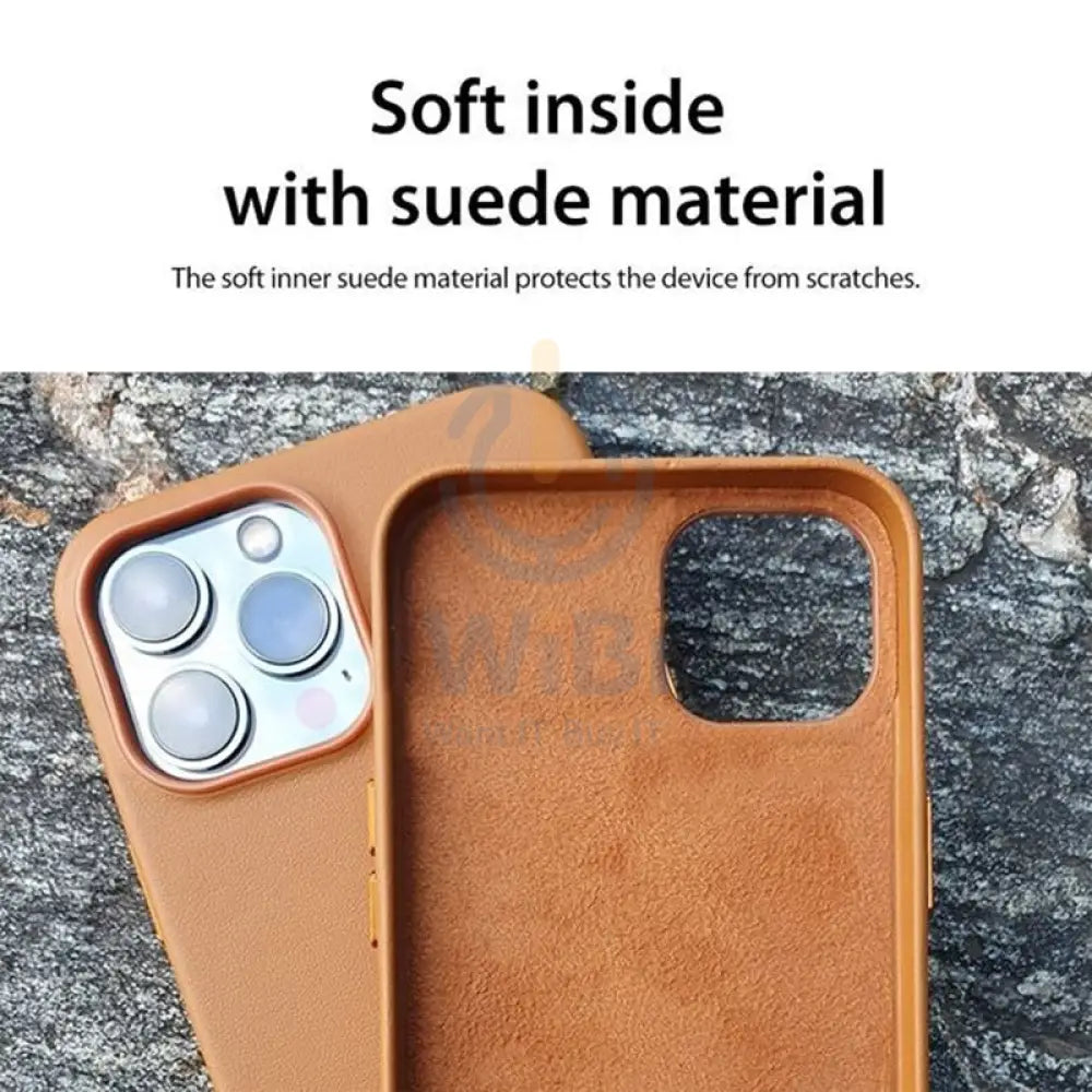 Araree Pellis PU Leather Case For iPhone 13 Pro - Brown Accessories > Mobiles & Tablets