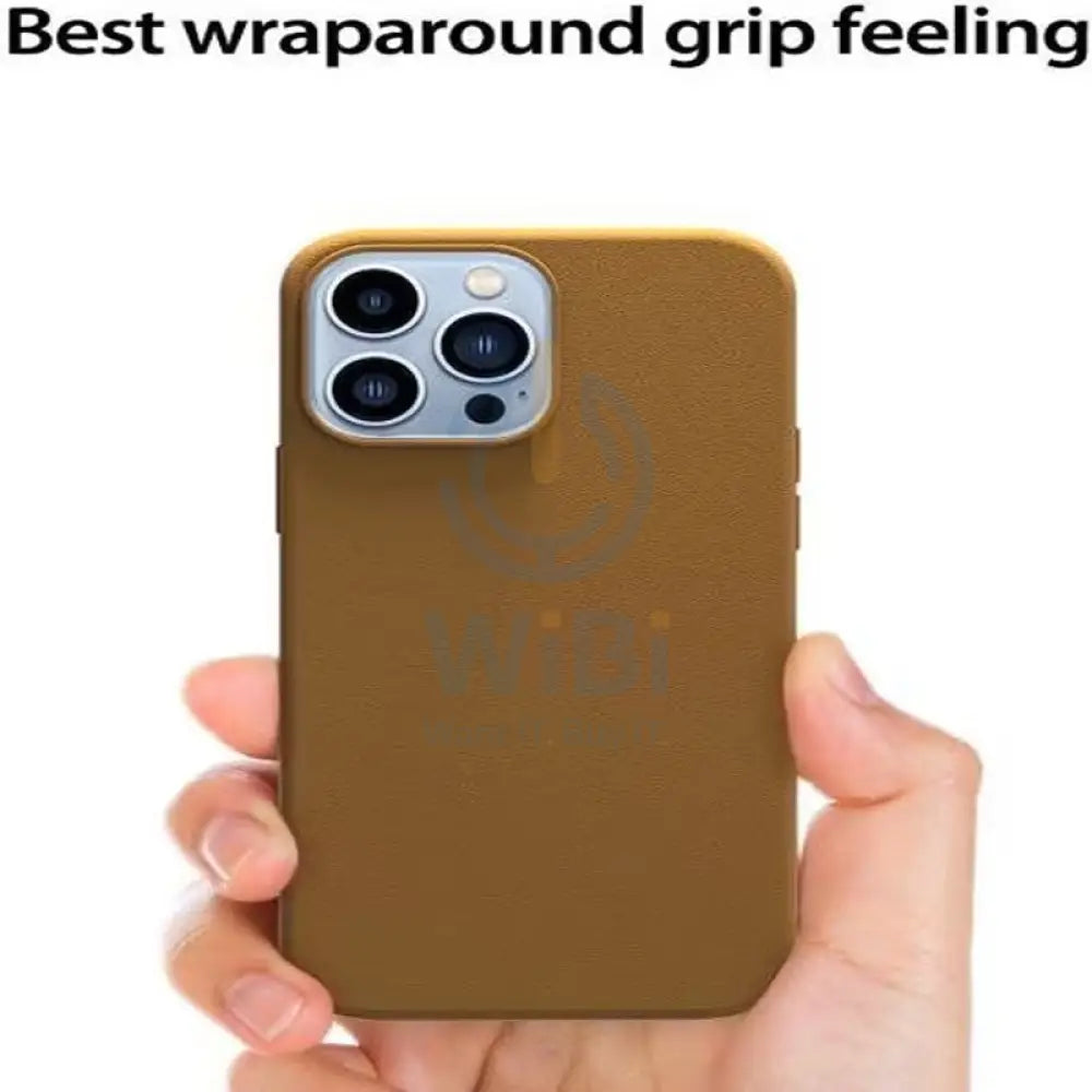 Araree Pellis PU Leather Case For iPhone 13 Pro - Brown Accessories > Mobiles & Tablets